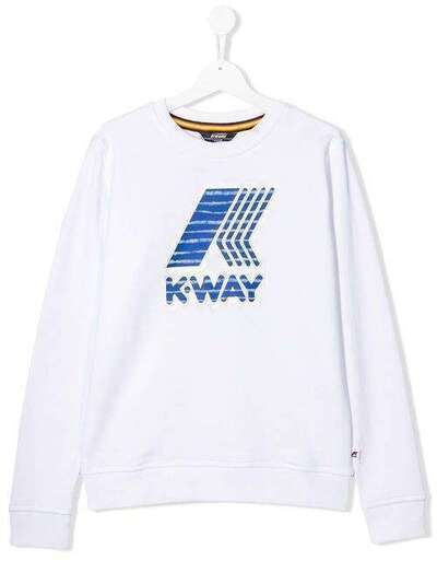 K Way Kids TEEN graphic logo-print sweatshirt K00BCS0