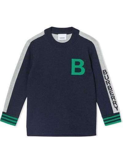 Burberry Kids жаккардовый джемпер 8022112