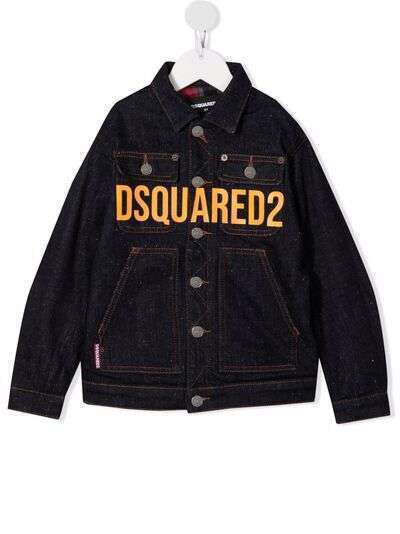 Dsquared2 Kids джинсовая куртка с логотипом