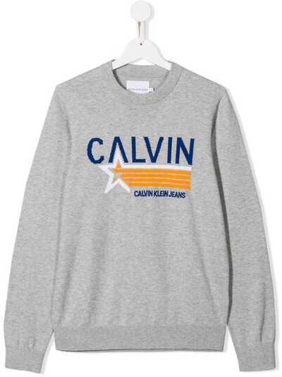 Calvin Klein Kids джемпер с вышитым логотипом IB0IB00206