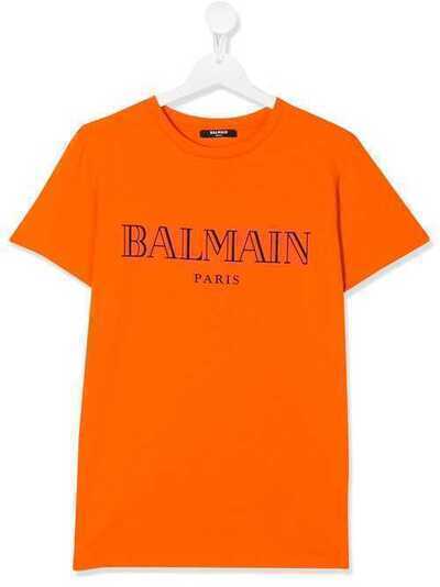 Balmain Kids футболка с логотипом 6M8721MX030401