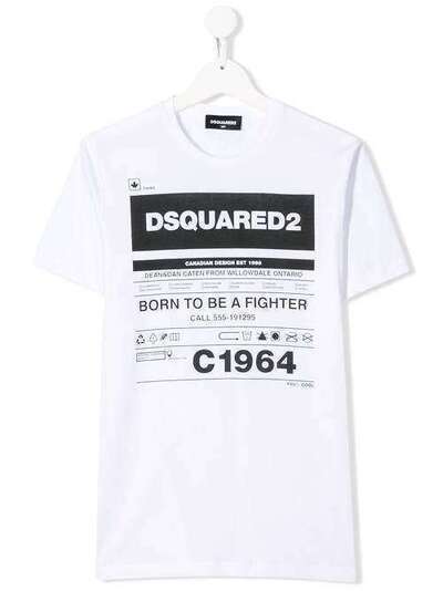 Dsquared2 Kids футболка с принтом DQ044JD00YR