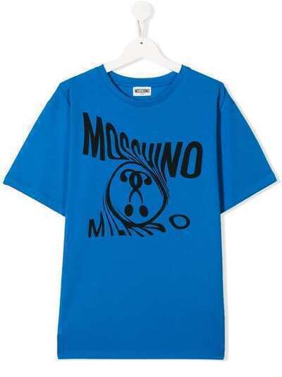 Moschino Kids TEEN logo-print T-shirt HZM029LBA0040624