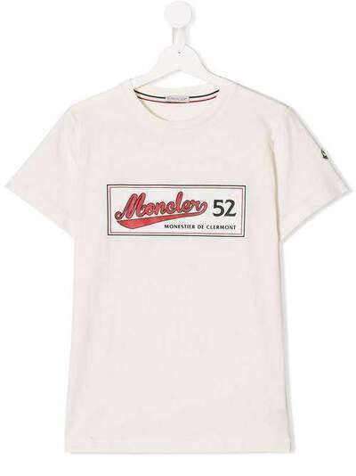 Moncler Kids футболка с принтом логотипа 954802445083907