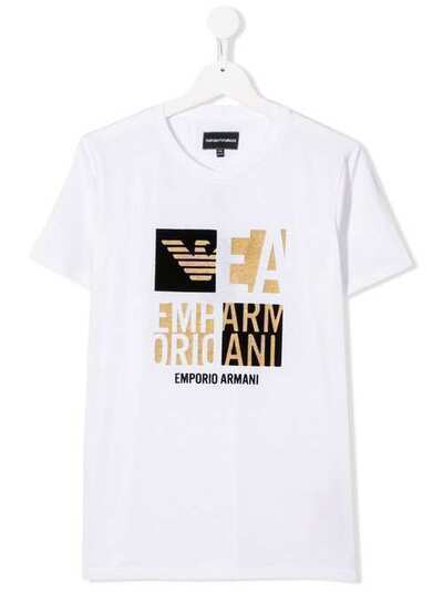Emporio Armani Kids футболка с логотипом 3H4TJ94J09Z