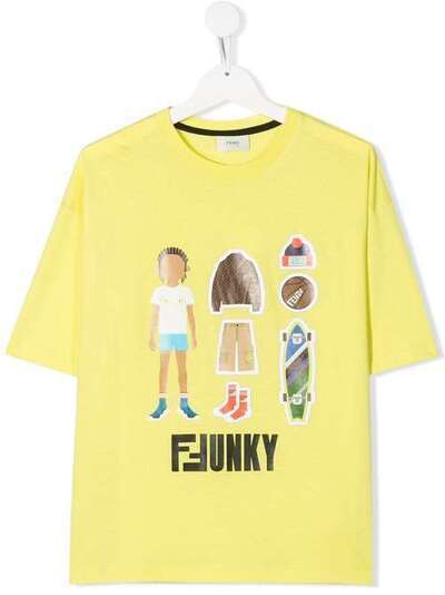 Fendi Kids футболка FFunky JMI3187AJ