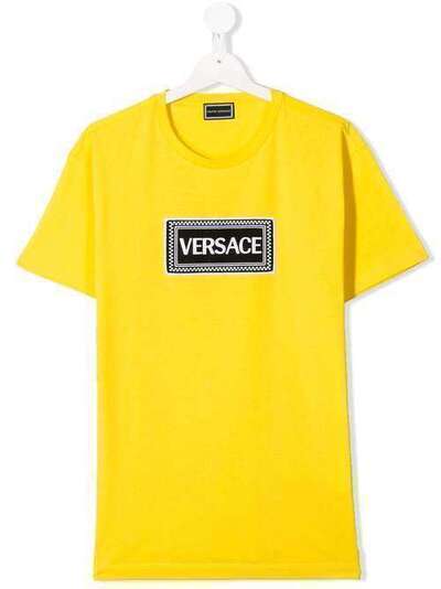 Young Versace футболка с принтом логотипа YVMTS255YJE131