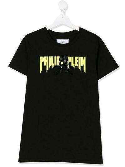 Philipp Plein Junior футболка с круглым вырезом и кристаллами P20CBTK0928