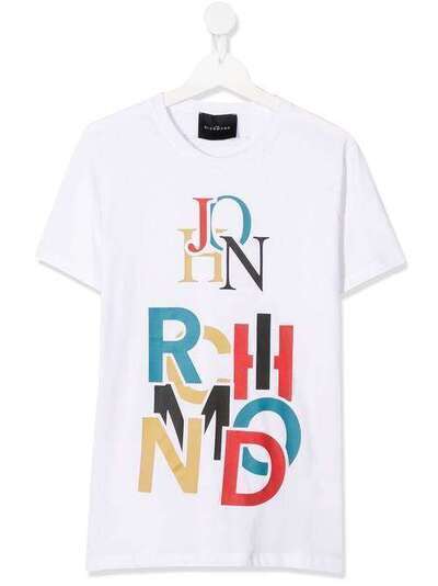 John Richmond Junior футболка с круглым вырезом и графичным принтом RBP20083TSFX