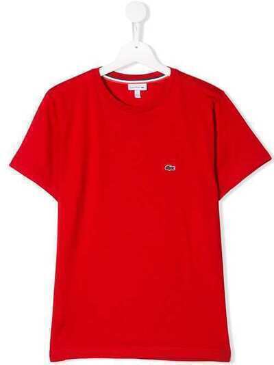 Lacoste Kids футболка с вышитым логотипом TJ144200240