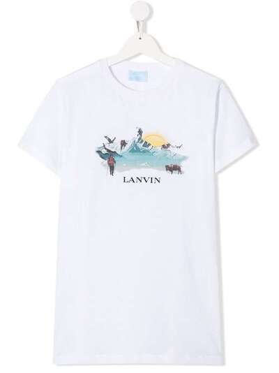 LANVIN Enfant футболка с графичным принтом 4L8011LX090
