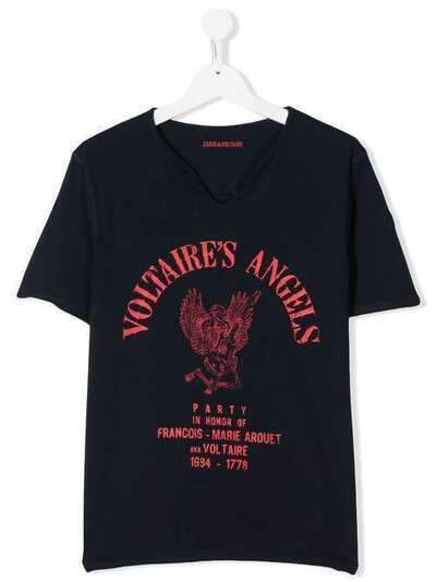 Zadig & Voltaire Kids футболка с принтом Voltaire's Angles X25191853