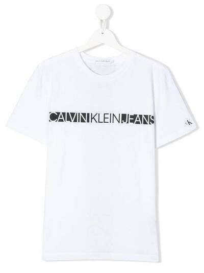 Calvin Klein Kids футболка с круглым вырезом и логотипом IB0IB00447