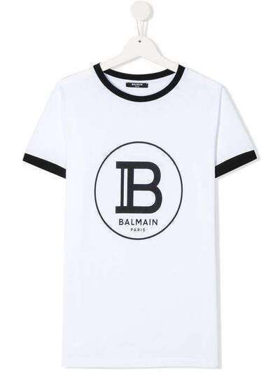 Balmain Kids футболка с логотипом 6M8711MX030T