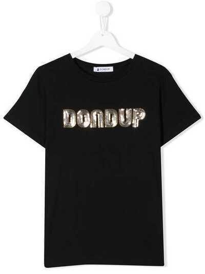 Dondup Kids футболка с логотипом из пайеток YS167JY0003GZ96GD