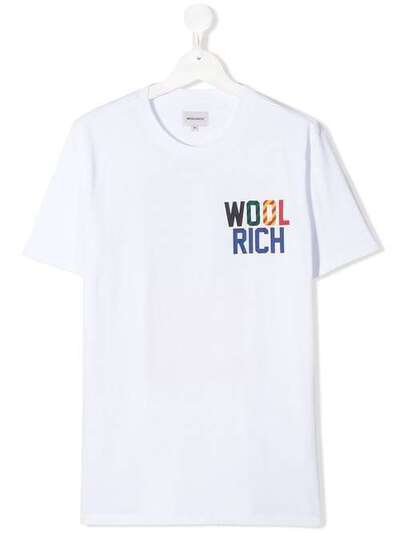 Woolrich Kids футболка с логотипом WKTE0049MRTUT1486