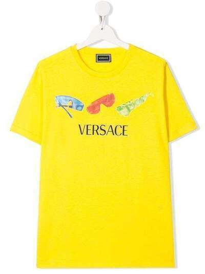 Young Versace футболка с принтом и логотипом YD000201YA00079