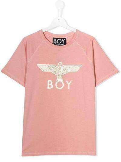Boy London Kids футболка с логотипом 3032EAGLEKIDSTEEPINKGOLD