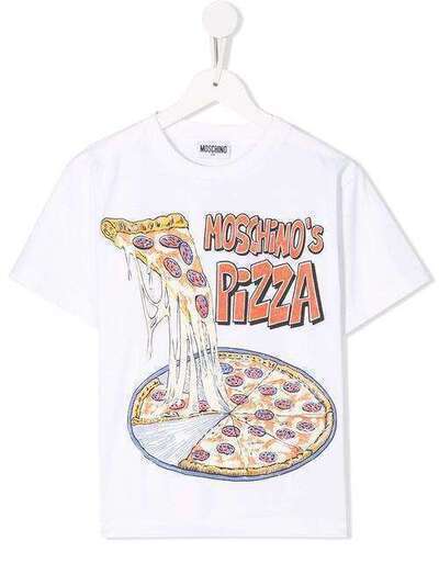 Moschino Kids TEEN Pizza T-shirt HQM02DLAA12