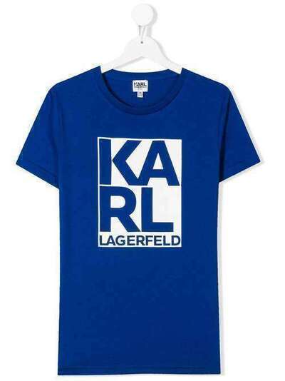 Karl Lagerfeld Kids футболка с короткими рукавами и логотипом Z25222829