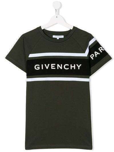 Givenchy Kids футболка с круглым вырезом и логотипом H25173642