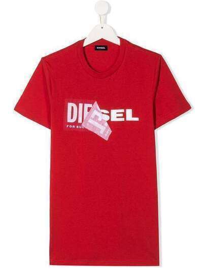 Diesel Kids футболка с логотипом 00J3ZN00YI9T