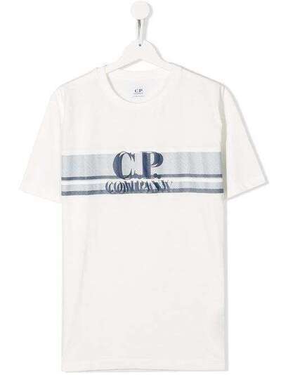 Cp Company Kids футболка с логотипом 08CKTS053AC003568W