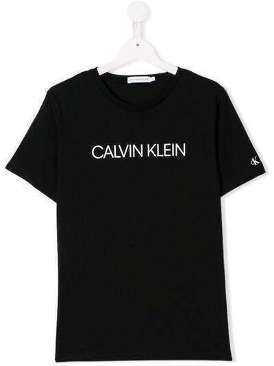 Calvin Klein Kids футболка с логотипом IB0IB00347