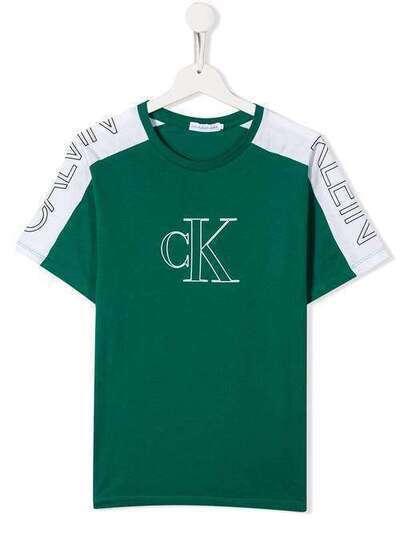 Calvin Klein Kids футболка с круглым вырезом и логотипом IB0IB00402L4G