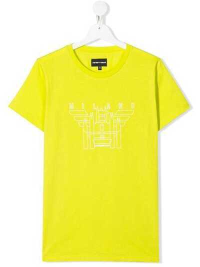 Emporio Armani Kids футболка с графичным принтом 3H4T114J09Z