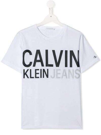 Calvin Klein Kids футболка с логотипом IB0IB00348