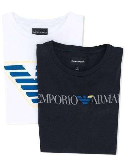 Emporio Armani Kids комплект из двух футболок с логотипом 3H4DJDZJH4Z
