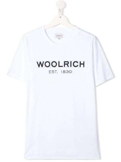 Woolrich Kids футболка с логотипом WKTE0045MR