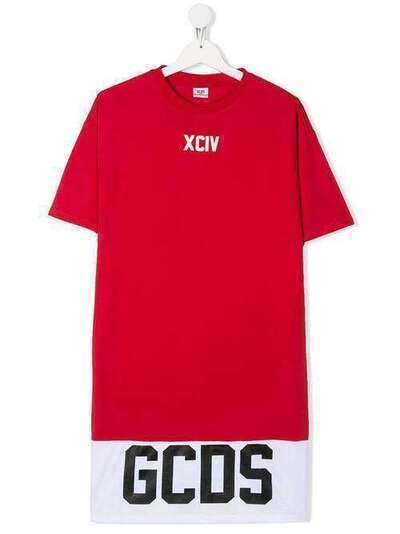 Gcds Kids удлиненная футболка с логотипом 22512