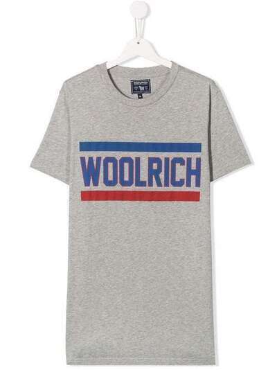 Woolrich Kids футболка с логотипом WKTEE1261UT1486