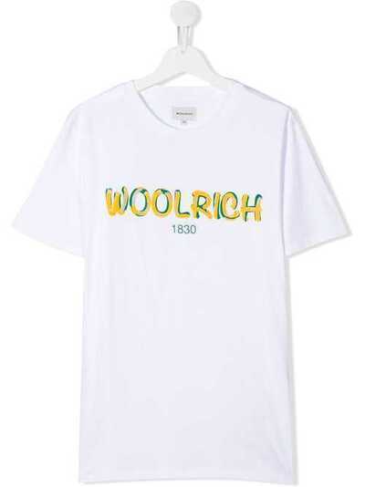 Woolrich Kids футболка с логотипом WKTE0048MRUT1486