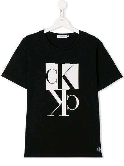 Calvin Klein Kids футболка с монограммой IB0IB00383