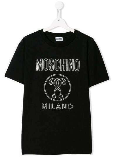 Moschino Kids футболка с короткими рукавами и логотипом HNM02LLBA10