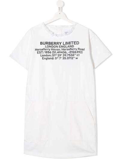 Burberry Kids футболка с графичным принтом 8024771