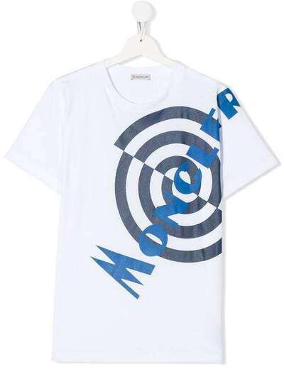 Moncler Kids футболка с логотипом 8C7172083907