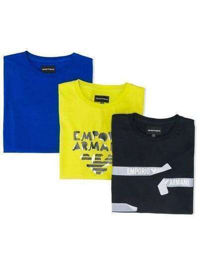 Emporio Armani Kids комплект из трех футболок с короткими рукавами 3H4D164J09Z0255