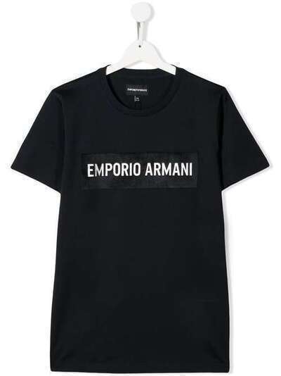 Emporio Armani Kids футболка с нашивкой-логотипом 6G4TE14JFGZ