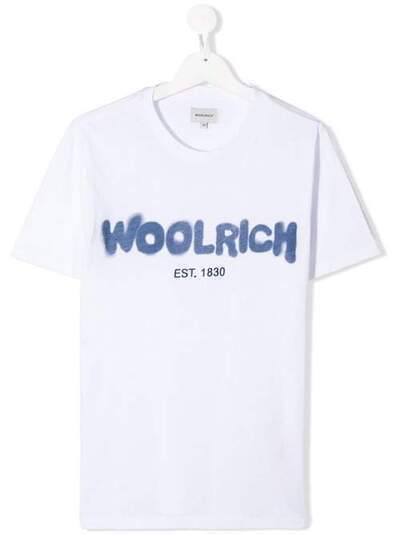 Woolrich Kids футболка с логотипом WKTE0044MRTUT1486
