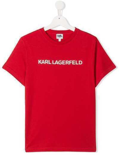 Karl Lagerfeld Kids футболка с короткими рукавами и логотипом Z25219988