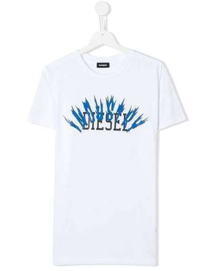 Diesel Kids футболка с логотипом 00J4P10091B