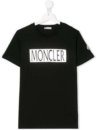 Moncler Kids футболка с графичным логотипом F19548C7132083907