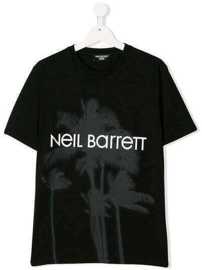 Neil Barrett Kids футболка с логотипом 24290
