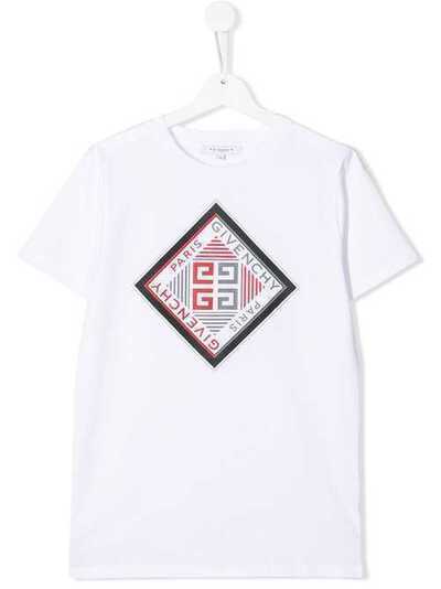 Givenchy Kids футболка с логотипом H2514310B