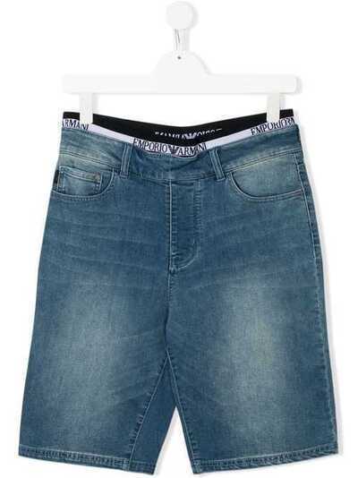 Emporio Armani Kids джинсовые шорты кроя слим 3H4S124DFNZ