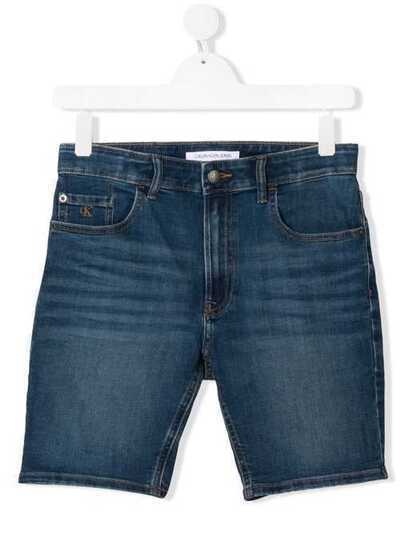 Calvin Klein Kids джинсовые шорты средней посадки IB0IB00415